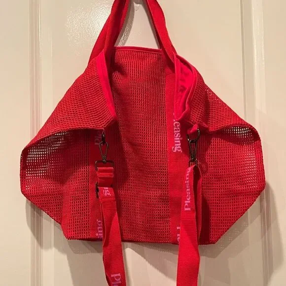 Harry Styles Pleasing Red / Pink Pop Up Shop Exclusive Mesh Tote Bag